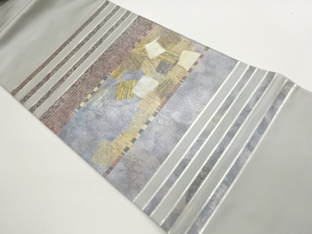 JAPANESE FUKURO OBI / SHELL INLAY / SHIKISHI PATTERN